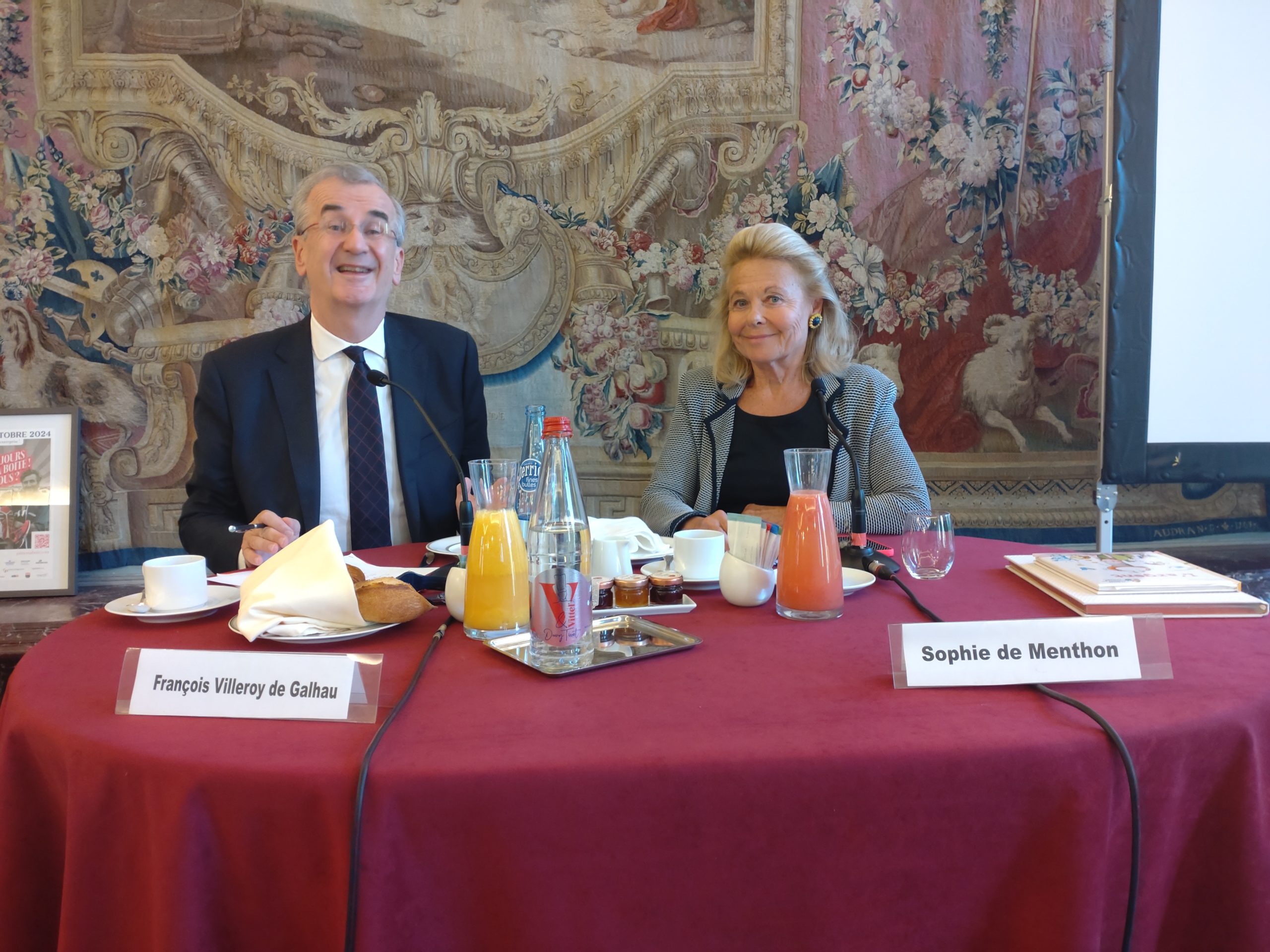 François Villeroy de Galhau et Sophie de Menthon débat ETHIC